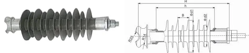 1781081918167287.webp 33kV Pin Type Composite Insulator